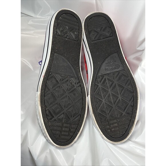 Converse Chuck Taylor All Star Zip Hi Top Sneakers (Junior 5) Red Purple Shoes - Picture 7 of 7